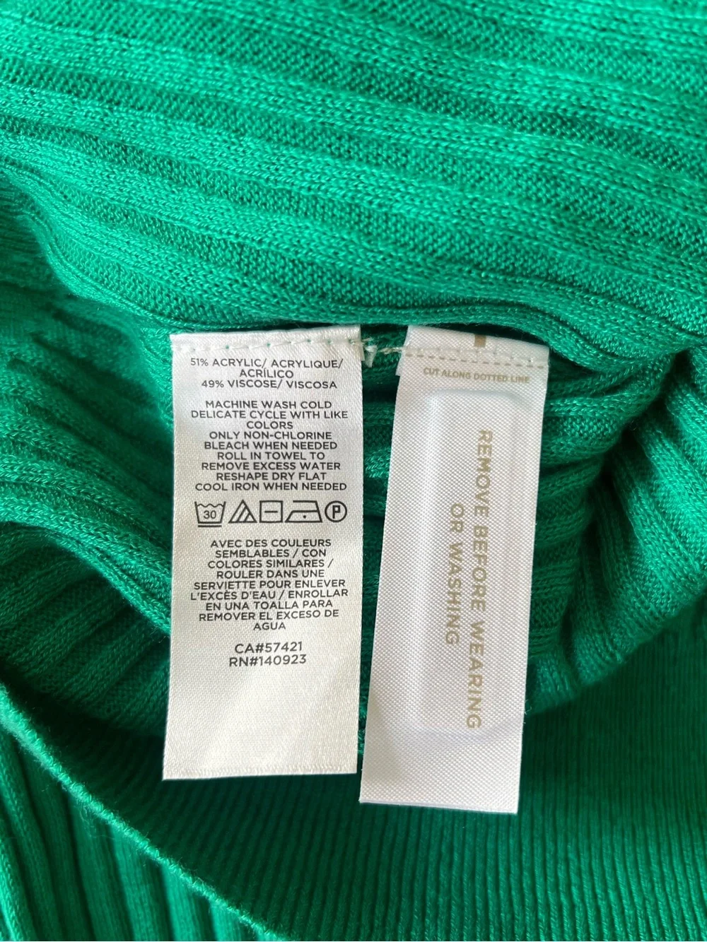 LOFT Ribbed Button-Front V-Neck Cardigan - Picture 7 of 10